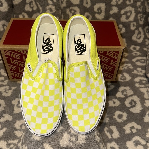 Vans Slip-On Checkerboard Skate Shoe Evening Primrose 😍 New 🆕 & Never Worn 😍 - Picture 10 of 17